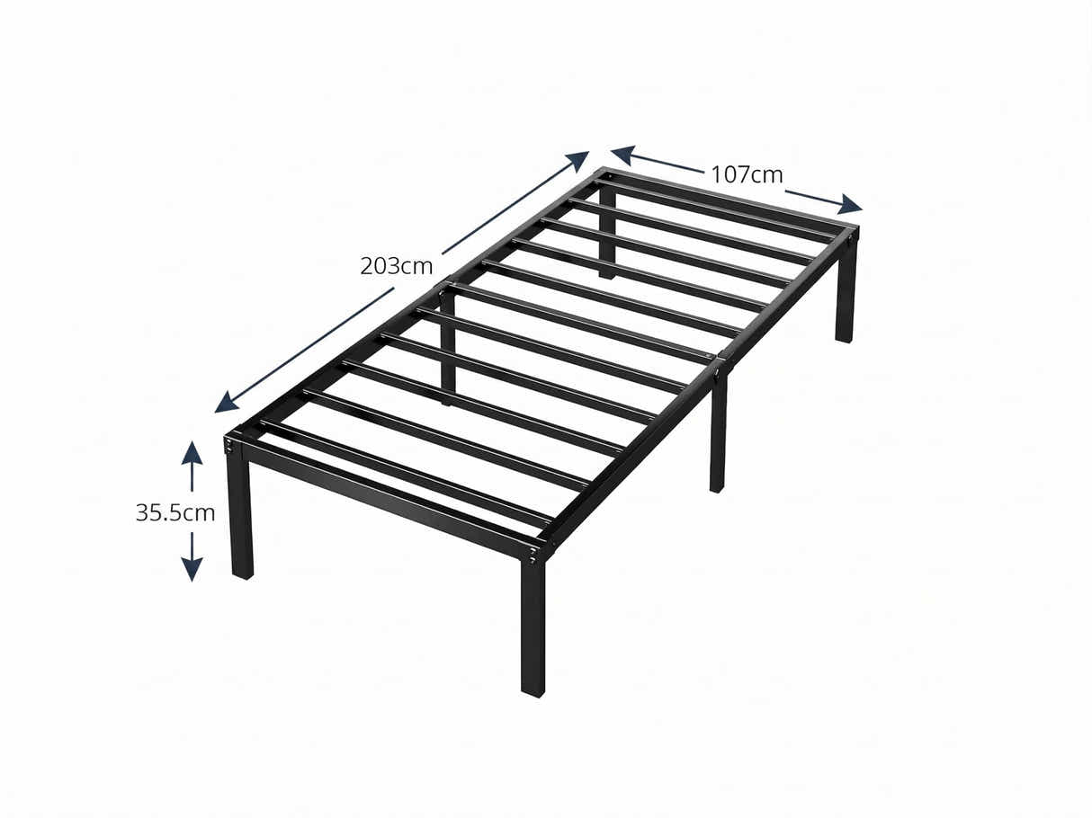 Xclusive Metal Platform Bed Frame - King Single