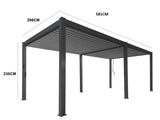 Louvre Roof Pergola 3x6M