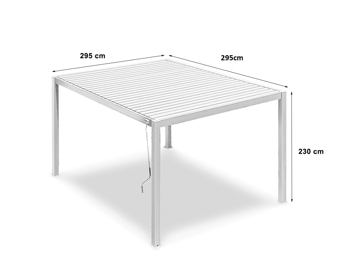 Louvre Roof Pergola 3x3M