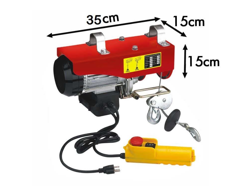 125/250kg Electric Hoist Winch with Lifting Cable