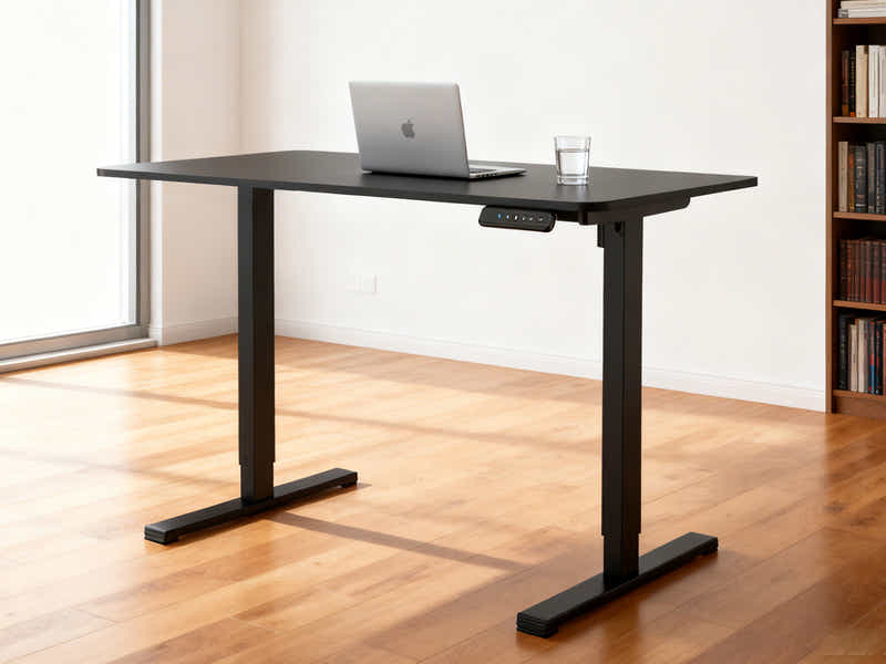 Height Adjustable Desk Set LK All Black