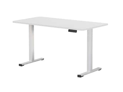 DS Height Adjustable Desk Set LK All White
