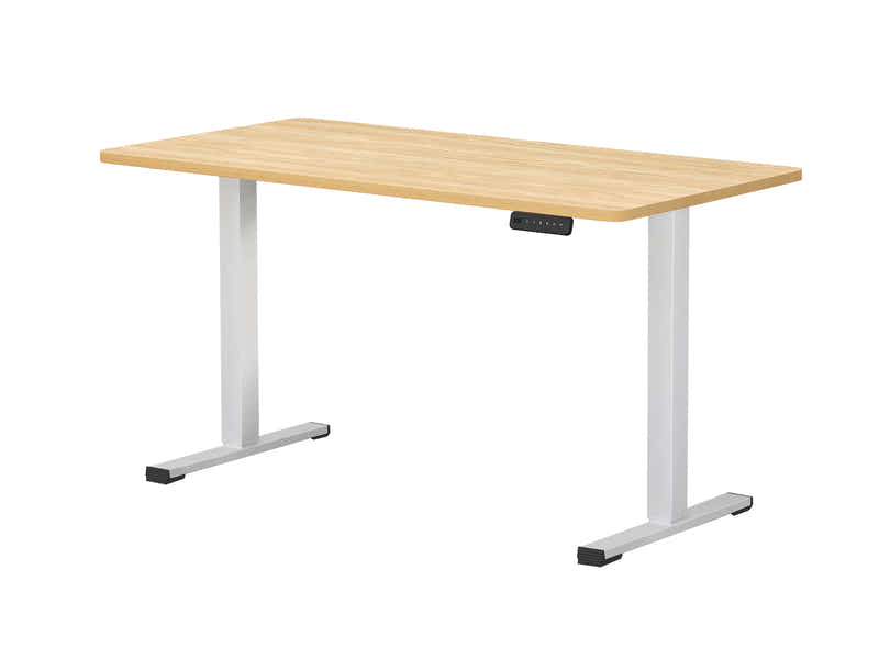 DS Height Adjustable Desk Set LK Oak