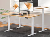 DS Height Adjustable Desk Set LK Oak