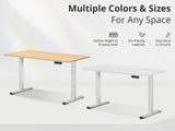 DS Height Adjustable Desk Set LK Oak