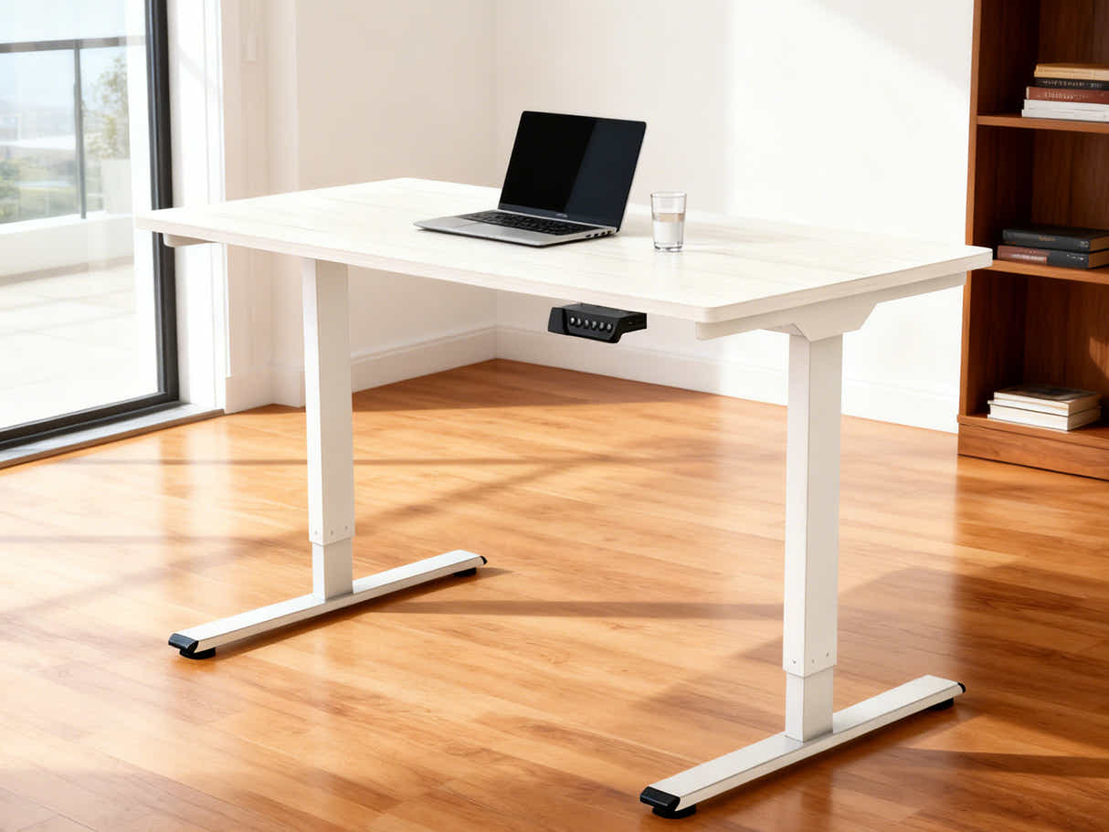 Height Adjustable Desk Frame - White