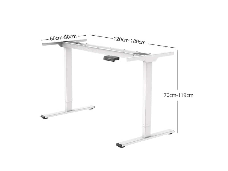 Height Adjustable Desk Frame 262 Dual Motors White