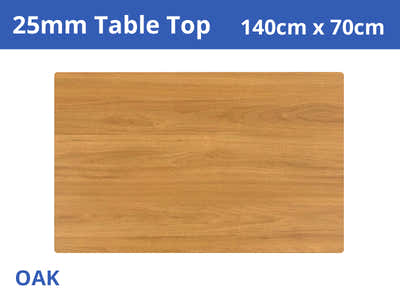25MM Table Top Oak 140x70