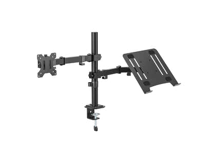 Monitor Stand with Arm & Laptop Shelf - 24PA