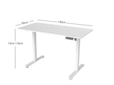 DS Xclusive Height Adjustable Desk 140x60 Set ZY All White