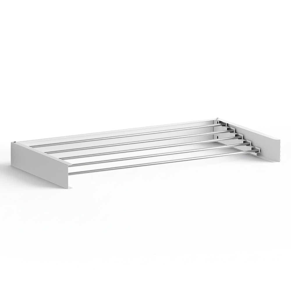 DS NA Artiss Clothes Rack Wall Mounted Airer Foldable White