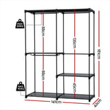 DS NA Artiss Wardrobe Clothes Rack Closet 181cm