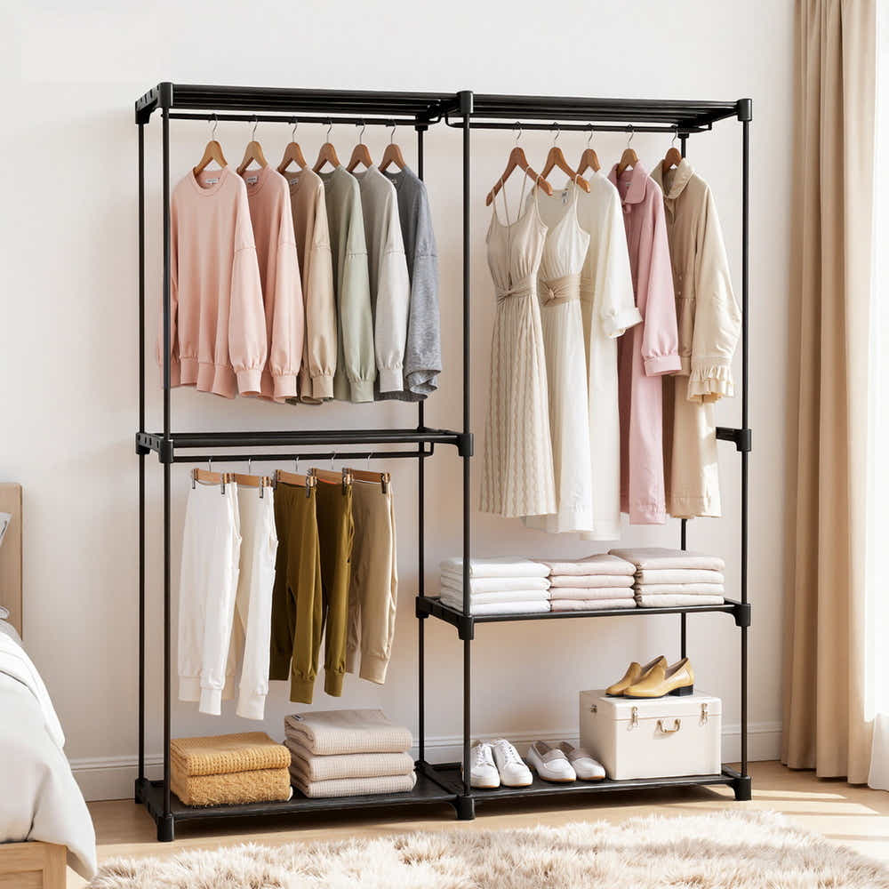 DS NA Artiss Wardrobe Clothes Rack Closet 181cm