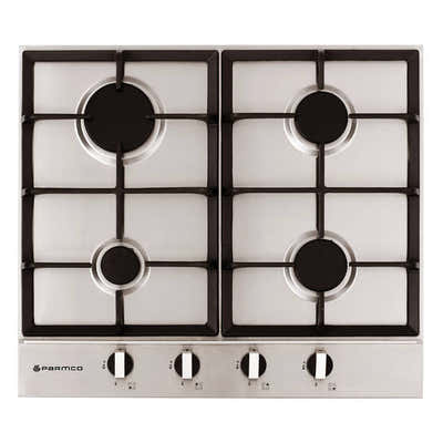 Parmco GAS COOKTOP 600MM STAINLESS 4BURNER