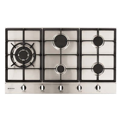 Parmco GAS COOKTOP 900MM STAINLESS 4BURNER+WOK