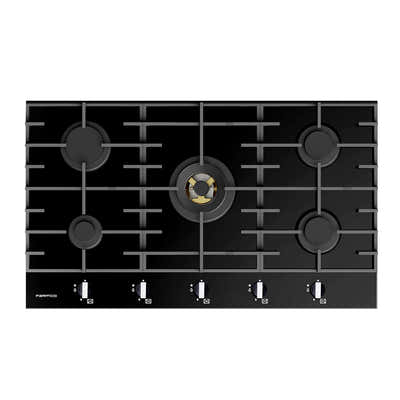 Parmco GAS COOKTOP SERIES7 900MM GLASS 4BURNER+WOK
