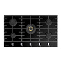 Parmco GAS COOKTOP SERIES7 900MM GLASS 4BURNER+WOK