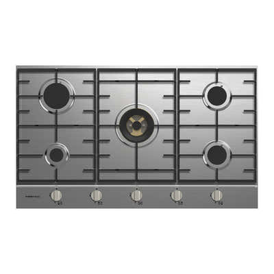 Parmco GAS COOKTOP SERIES7 900MM STAINLESS 4BURNER+WOK