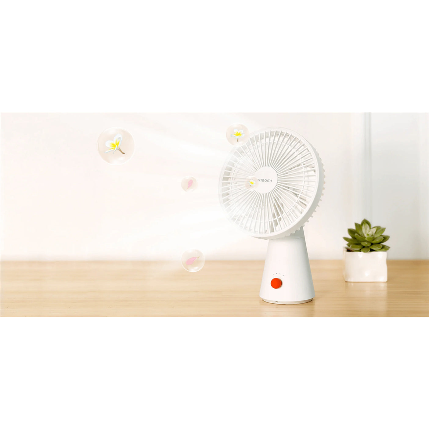 DS PB Xiaomi Rechargeable Desk Mini Fan 2-in-1 dual use handheld+desktop fan Sm