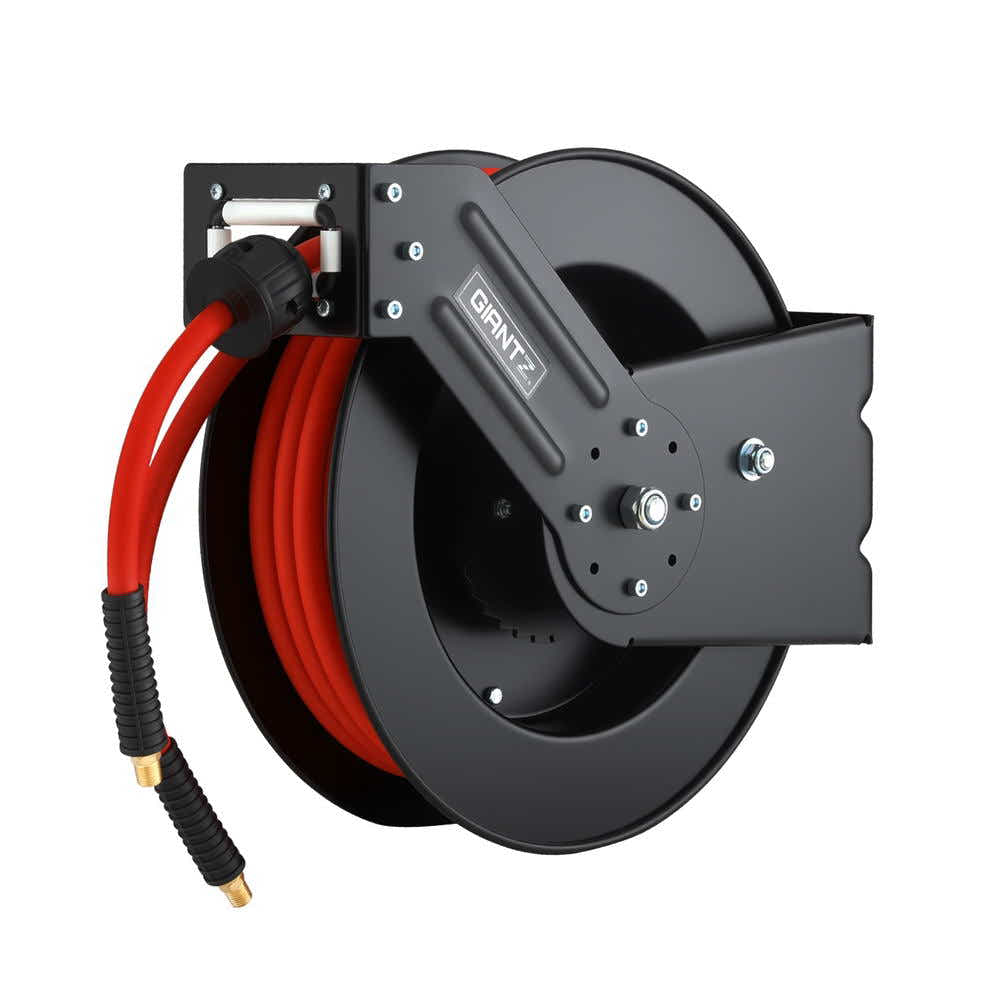 DS NA Giantz Air Hose Reel 3/8 IN x 15m Retractable Air Hose 300PSI