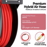 DS NA Giantz Air Hose Reel 3/8 IN x 15m Retractable Air Hose 300PSI