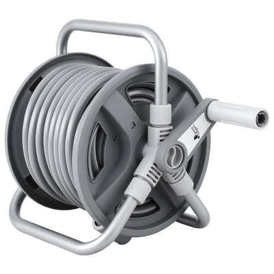 DS NA Fingers 20m Retractable Garden Hose Reel Heavy Duty 1/2" Hose Auto Rewind
