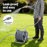 DS NA Fingers 20m Retractable Garden Hose Reel Heavy Duty 1/2" Hose Auto Rewind