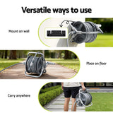 DS NA Fingers 20m Retractable Garden Hose Reel Heavy Duty 1/2" Hose Auto Rewind