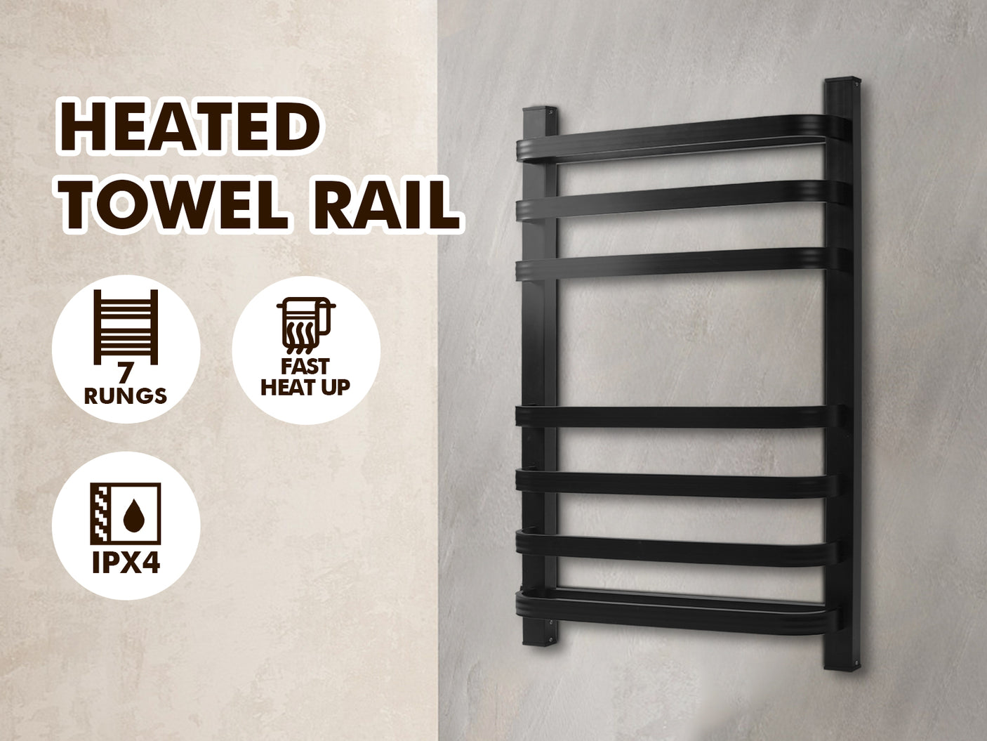 Heated towel rail