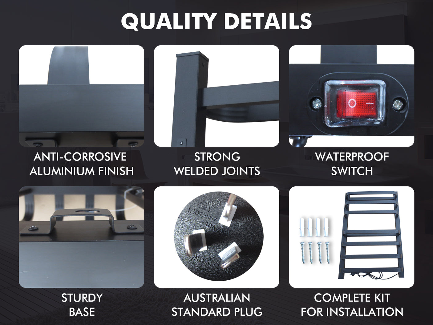 Heated towel rail