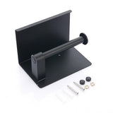DS BS Stainless Steel Toilet Paper Roll Holder with Shelf-Black