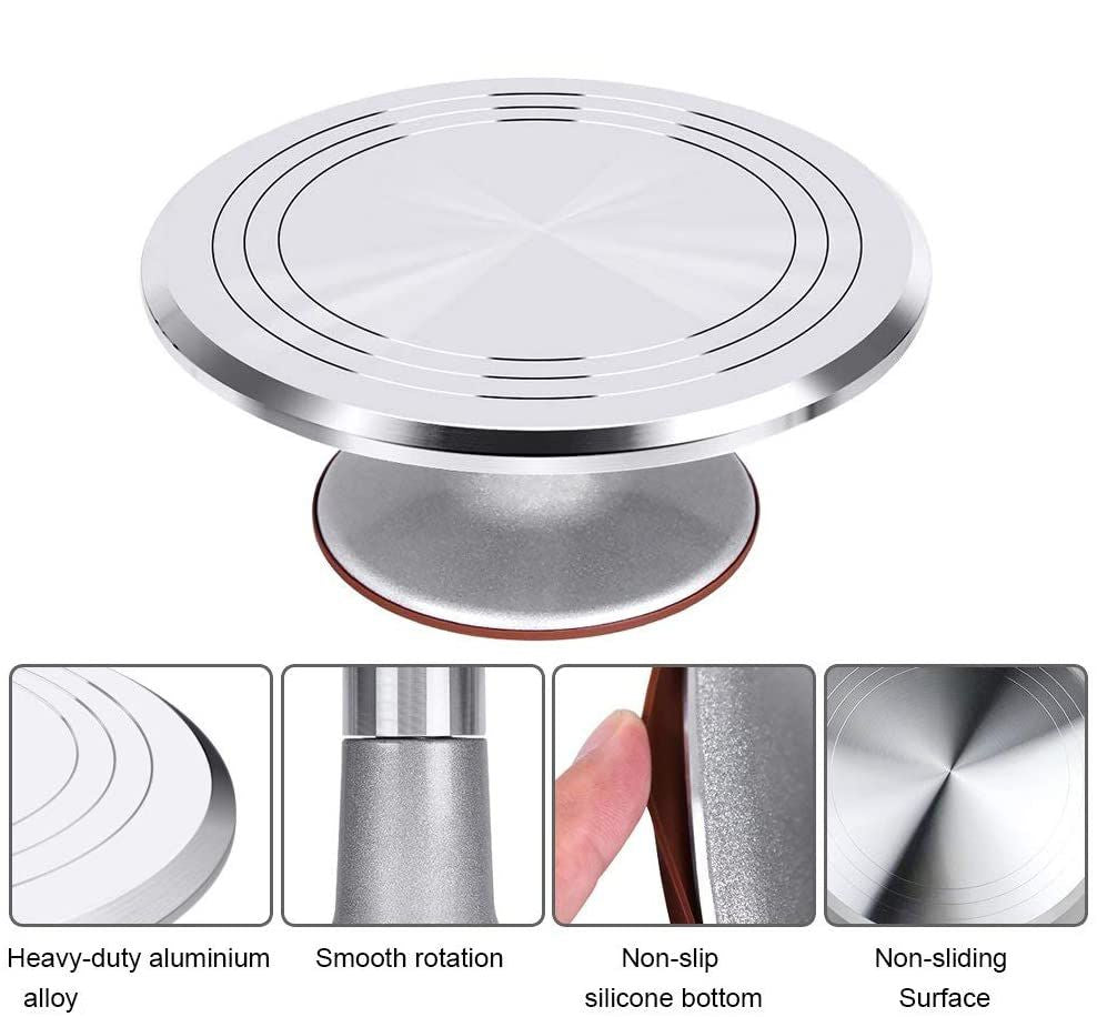 DS BS Aluminum Alloy Revolving 12 Cake Turntable