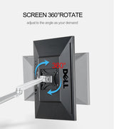 DS BS 2-in-1 Adjustable Dual Arm Desk Mounts Stand Holder Monitor and Laptop