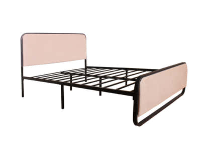 Haisla Velvet Bed Frame Cream - Queen