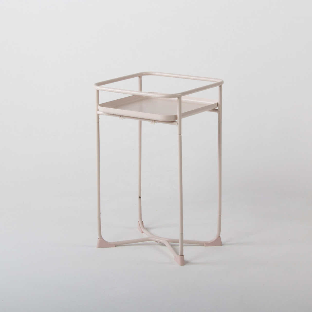 DS BS Modern Loft Metal Side Table Flower Stand Square-Pink