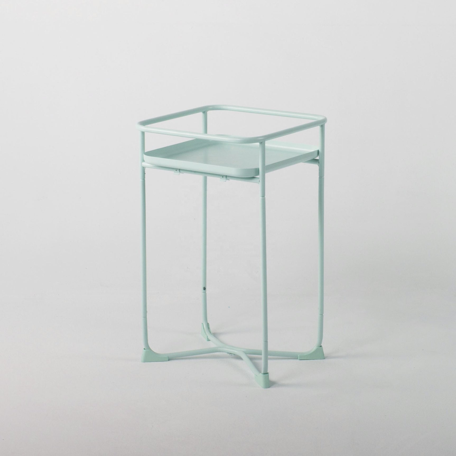 DS BS Modern Loft Metal Side Table Flower Stand Square-Mint