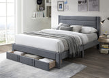 Heloise Bed Frame With Drawer - Queen