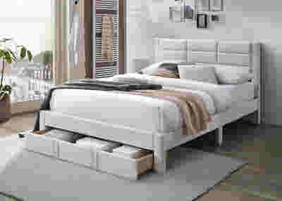Hernan Bed Frame with Drawer - King