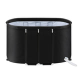 Portable Ice Bath Tub 120x70X70CM Inflatable Cold Water Folding Bathtub Spa Mass
