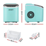 DS NA Devanti 12kg Ice Maker Machine w/Self Cleaning Green