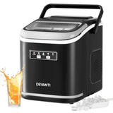 DS NA Devanti Ice Maker Machine Portable 12kg Countertop w/Self Cleaning 1.3L Bl
