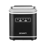 DS NA Devanti Ice Maker Machine Portable 12kg Countertop w/Self Cleaning 1.3L Bl