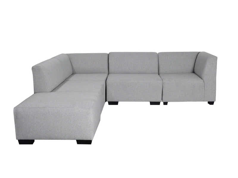 DS NZ Made Andy Corner Sofa with Ottoman - Kido Steel