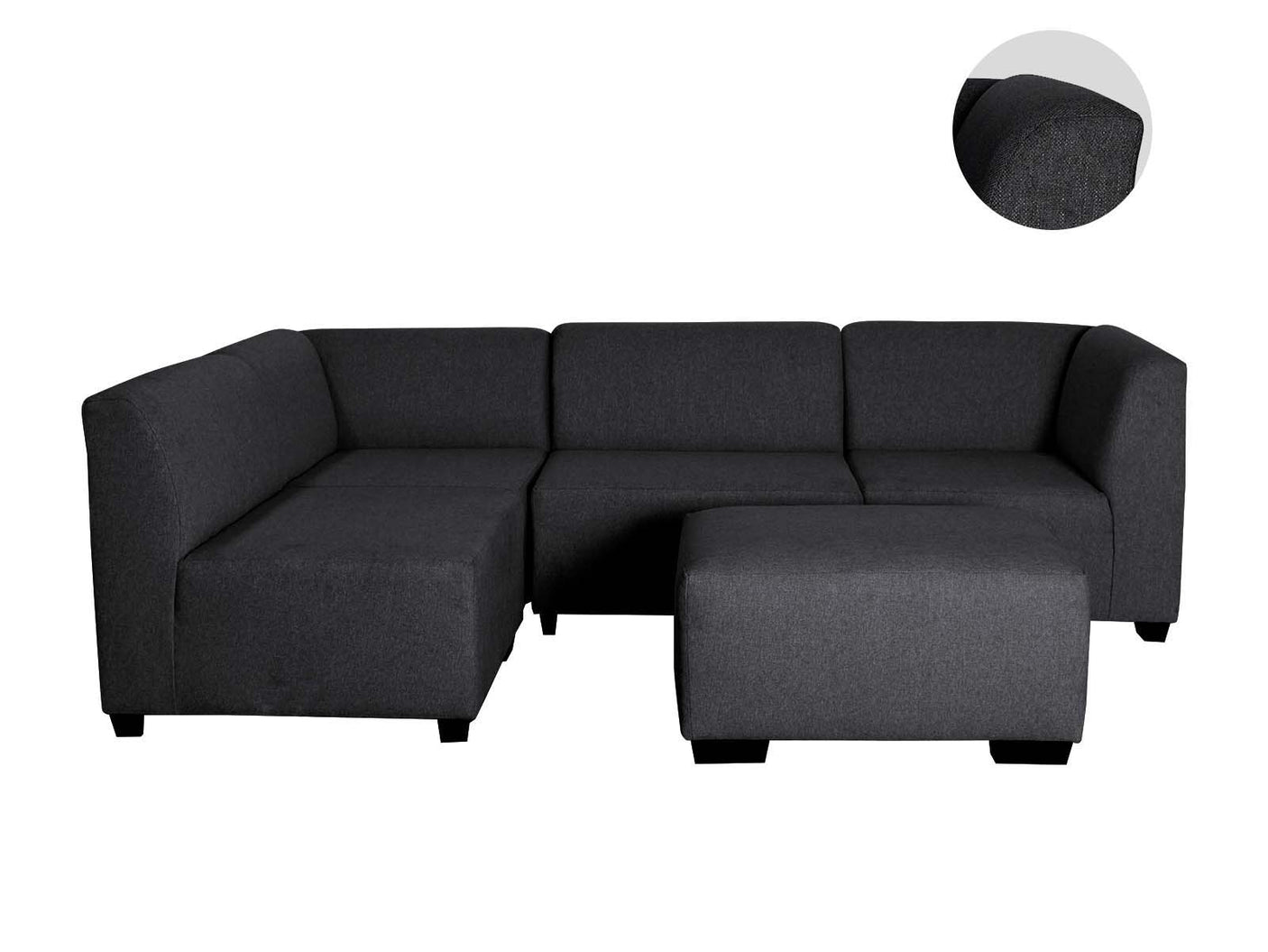 DS NZ made Andy corner sofa Vish black
