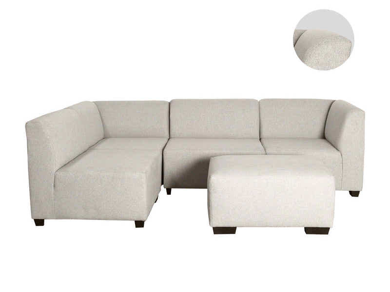 DS NZ Made Andy Corner Sofa with Ottoman - Kido Marble