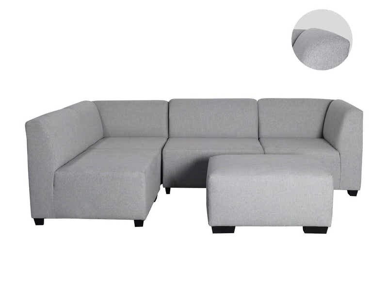 DS NZ Made Andy Corner Sofa with Ottoman - Kido Steel