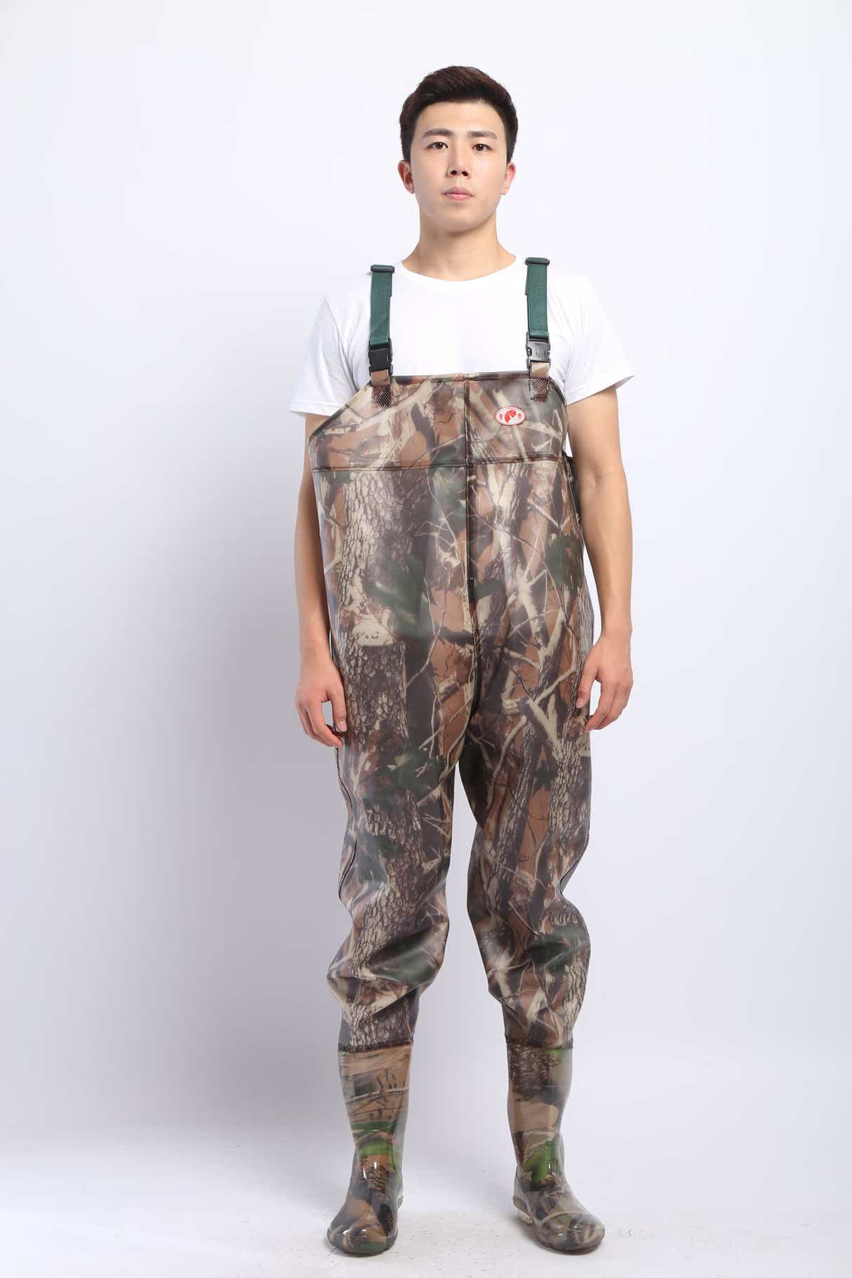 DS BS PVC Fishing & Hunting Lightweight Chest Waders-Size:41