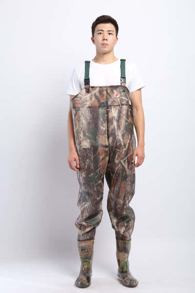 DS BS PVC Fishing & Hunting Lightweight Chest Waders-Size:41