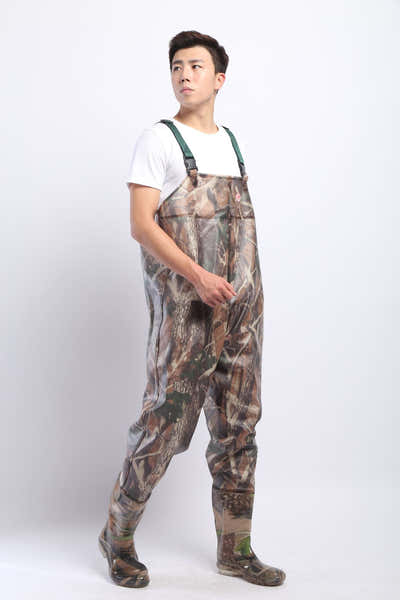 DS BS PVC Fishing & Hunting Lightweight Chest Waders-Size:41
