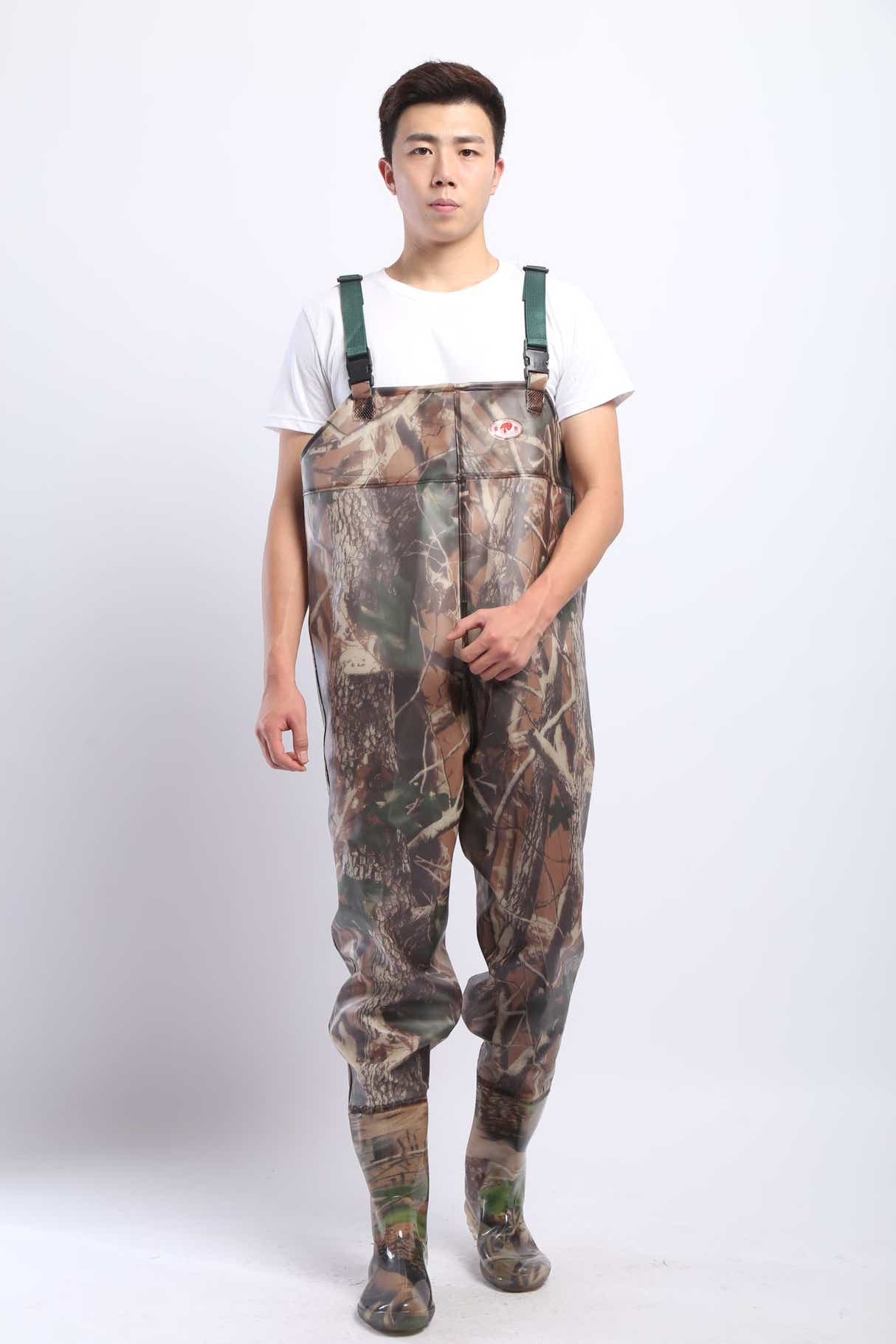 DS BS PVC Fishing & Hunting Lightweight Chest Waders-Size:41